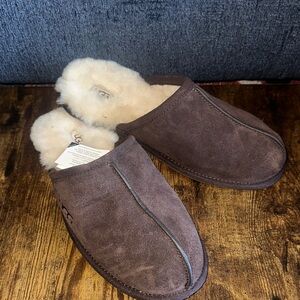 UGG Men's Scuff Suede Slippers - Espresso Brown - Size 11 - NWT